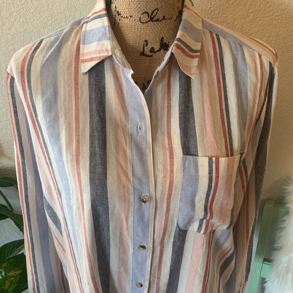 NWOT Anthro Chatham Striped Buttondown by Maeve